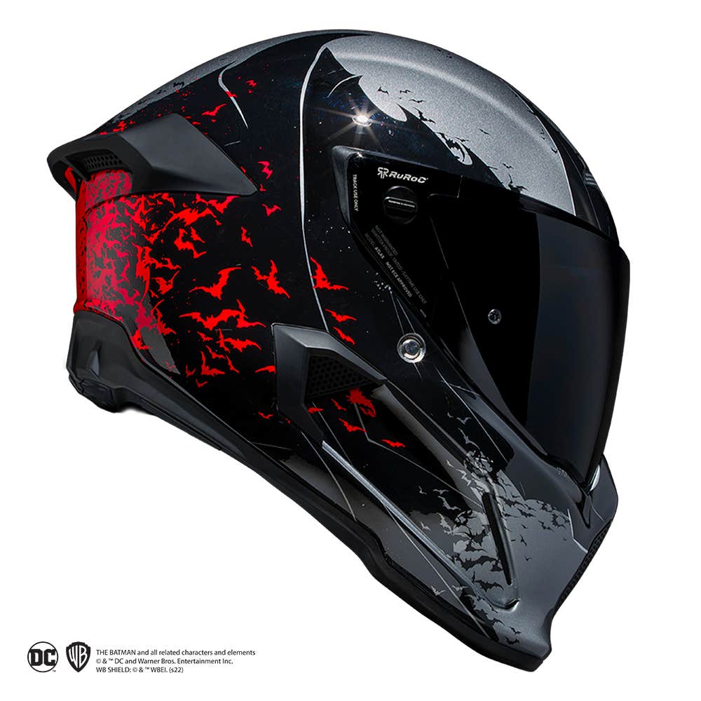 Ruroc | ATLAS 4.0 The Batman | Full Face Bluetooth Motorcycle Helmets