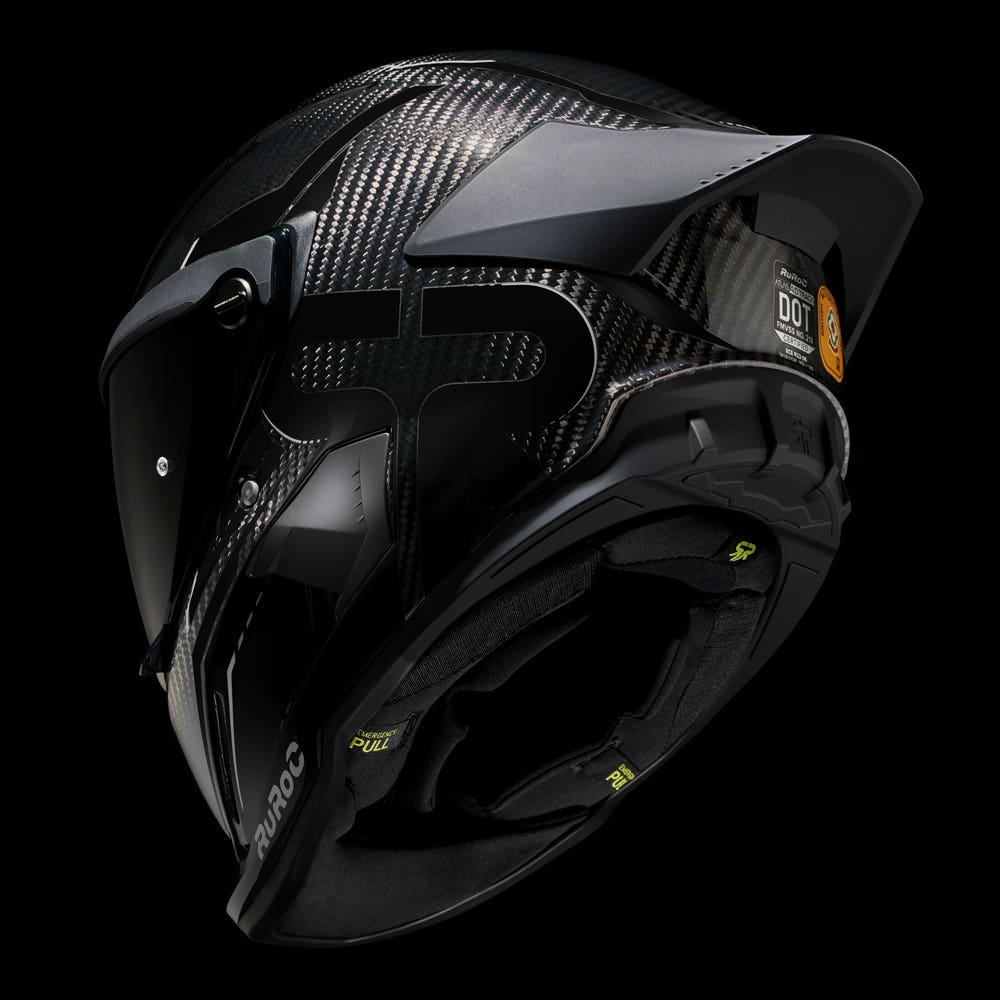 Ruroc, ATLAS 4.0 CARBON Captain American, Full Face Bluetooth Motorcycle  Helmet