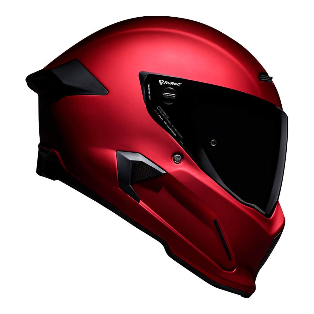 Ruroc | ATLAS 4.0 Crimson | Full Face Bluetooth Motorcycle Helmet ...