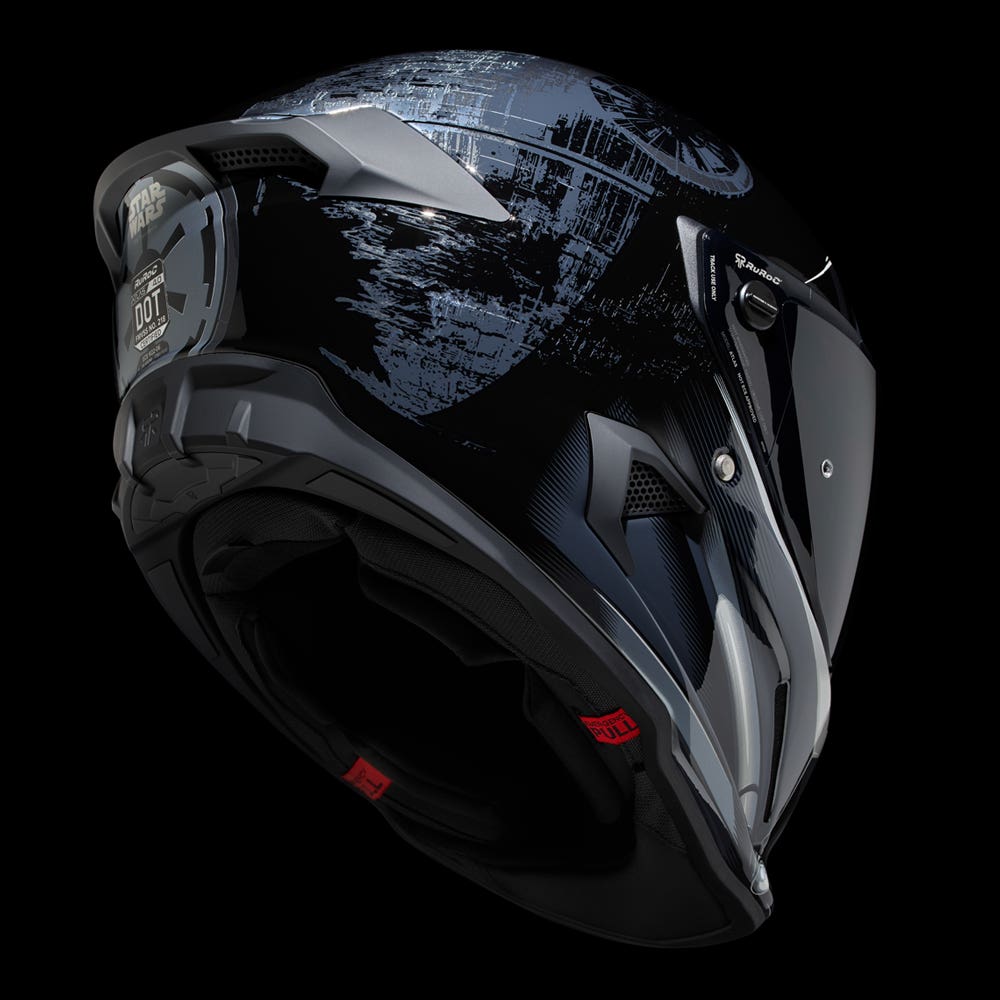 Custom Darth Vadar Motorcycle Helmet - DOT Approved