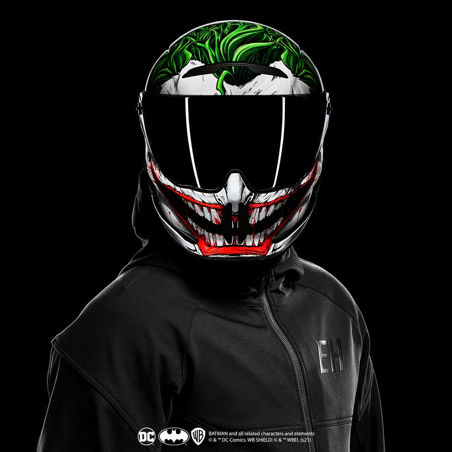 Ruroc | Atlas  The Joker | Full Face Motorcycle Helmet | Protection  Re-Engineered