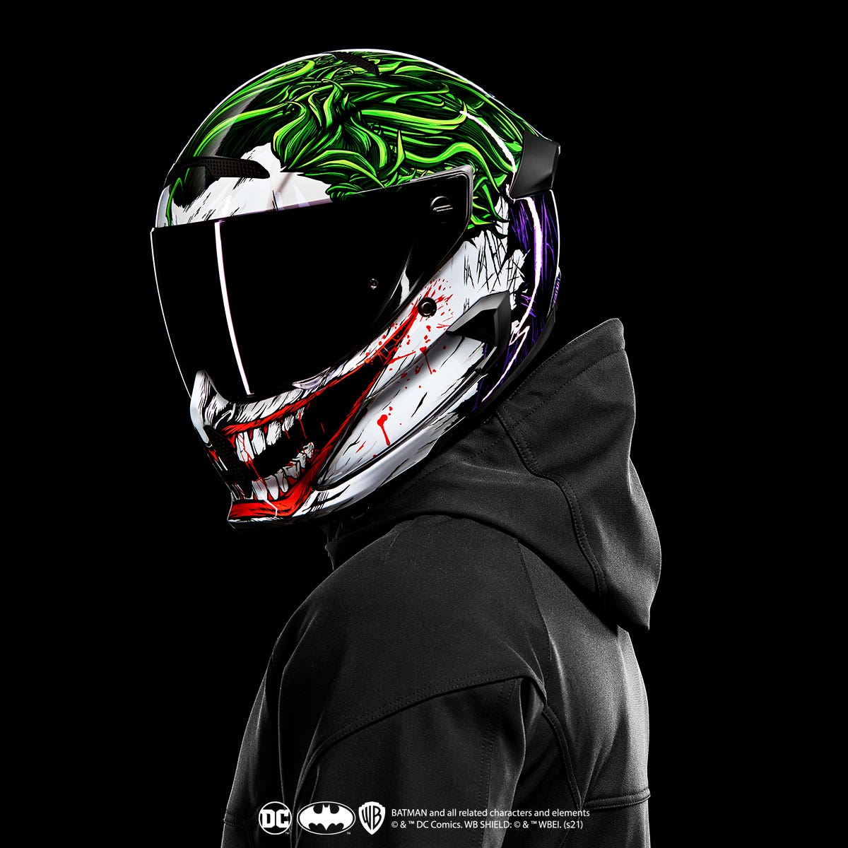Ruroc | Atlas  The Joker | Full Face Motorcycle Helmet | Protection  Re-Engineered