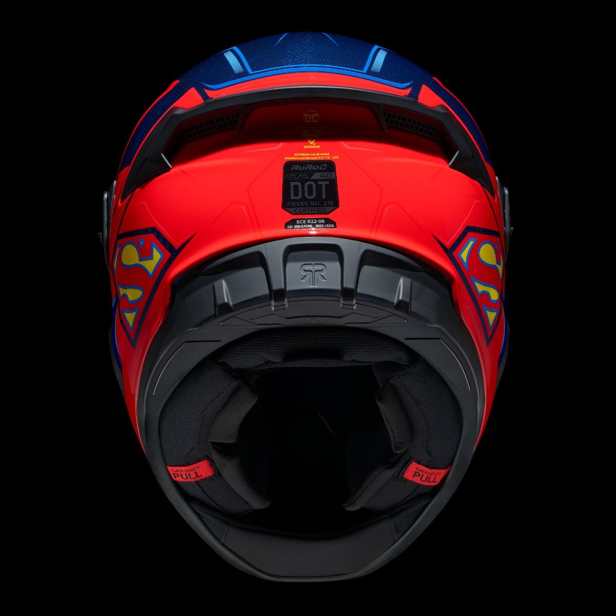Ruroc, ATLAS 4.0 Superman, Full Face Bluetooth Motorcycle Helmet