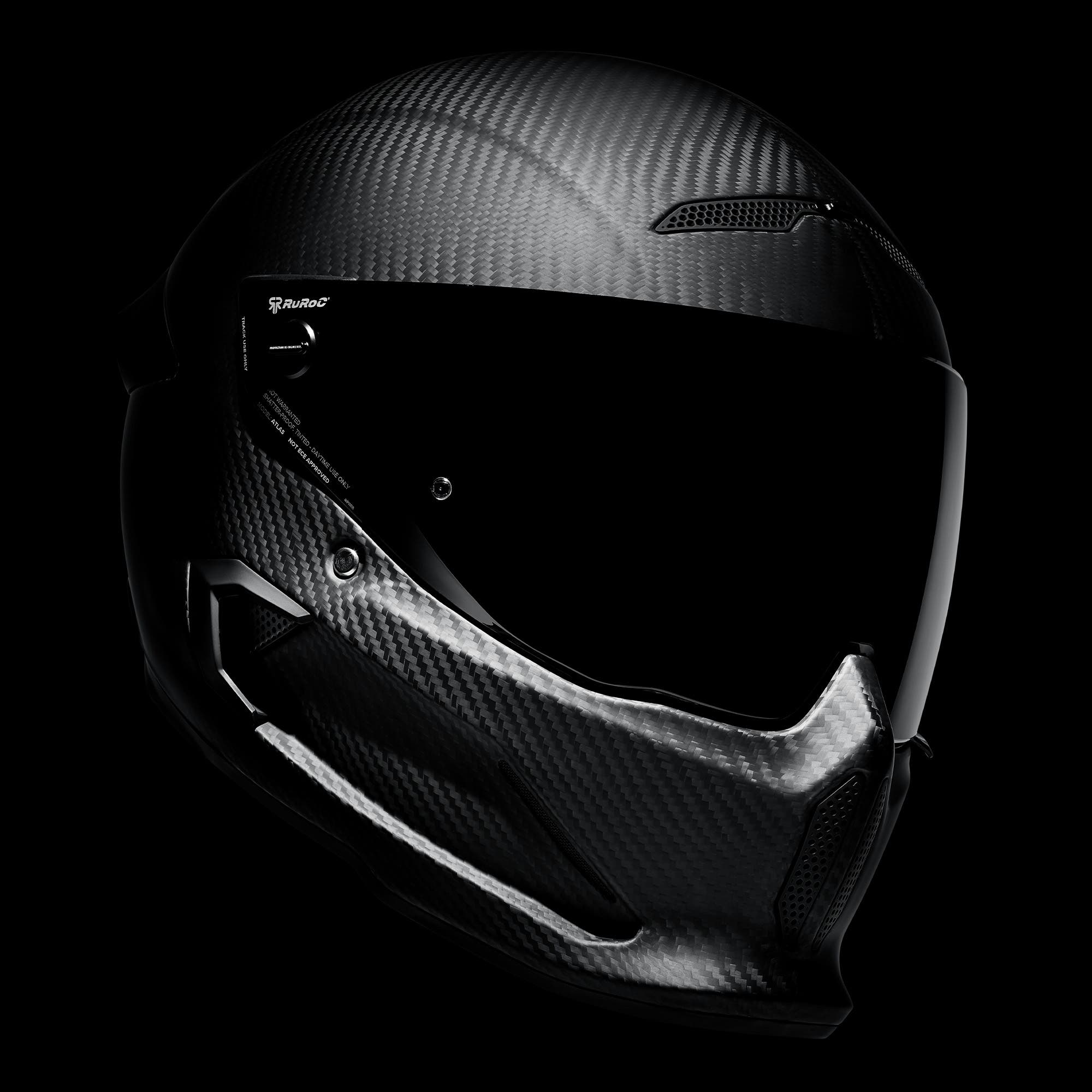 Ruroc | ATLAS 4.0 Raw Carbon | Full Face Bluetooth Motorcycle