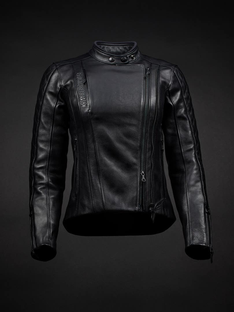 Ruroc | Renegade Black | Women's 100% Full Grain Leather Armoured ...