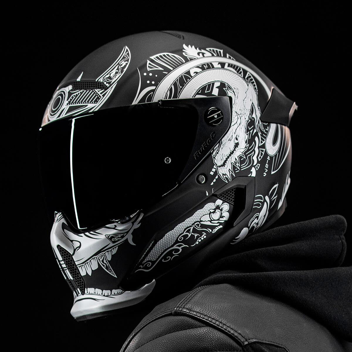 Ruroc | ATLAS 2.0 Platinum Ronin | Casque de moto | Ruroc